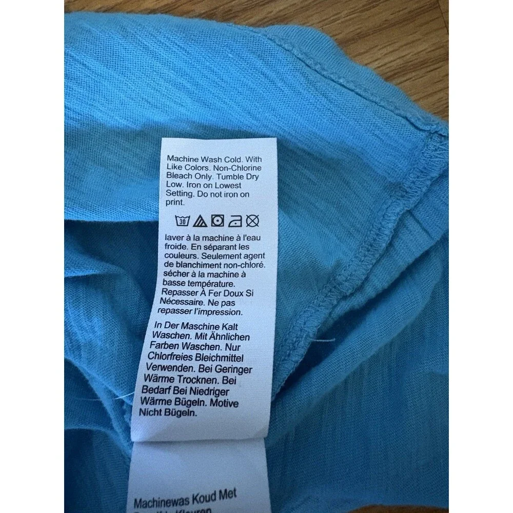 J Crew Blue Team Pool Short Sleeve Shirt Size 2XL